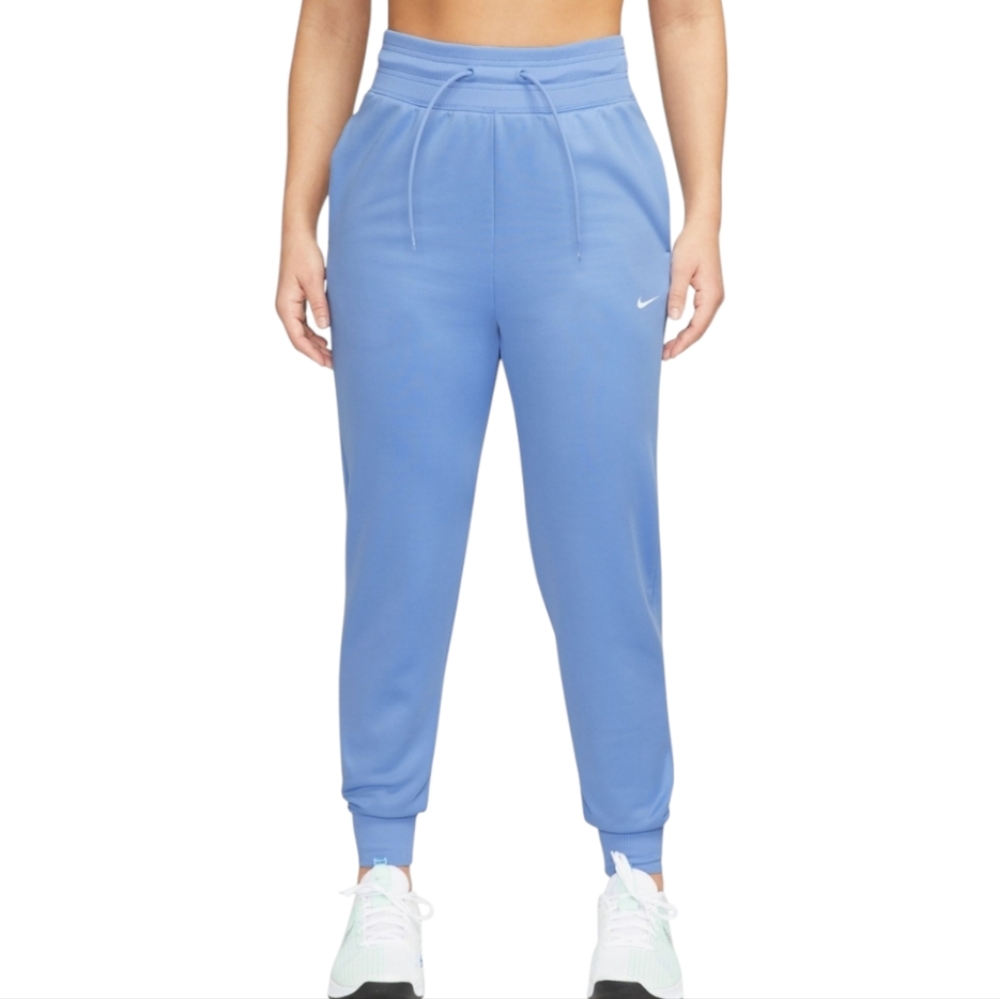 Nike One Women's Joggers Therma-FIT Polar Blue Plus Size 4X Pants FB5431-450 NEW